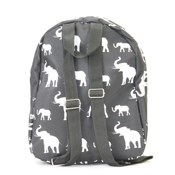 Elephant Print Mini Backpack Purse Bag - Picture 2 of 2